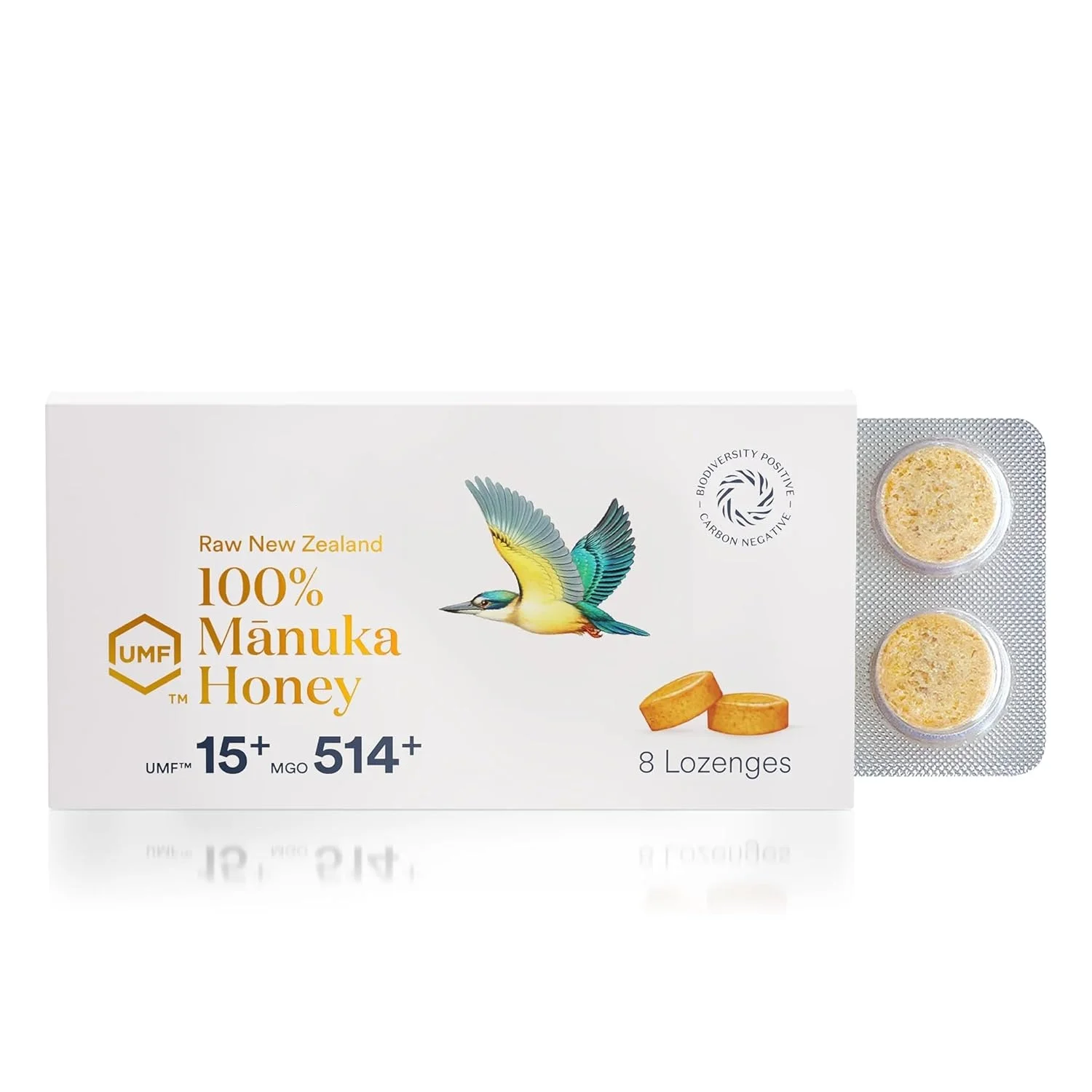 Premium Manuka Honey Lozenges High Potency - Sugar Free Drops | Genuine New Zealand Raw Manuka Honey Soothers