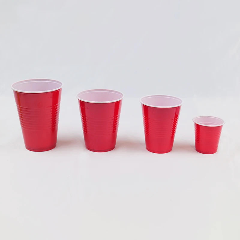 Hot Selling Disposable Plastic Beer Pong Drinking Cup 16 Oz Red Cups Plastic Wine Cup