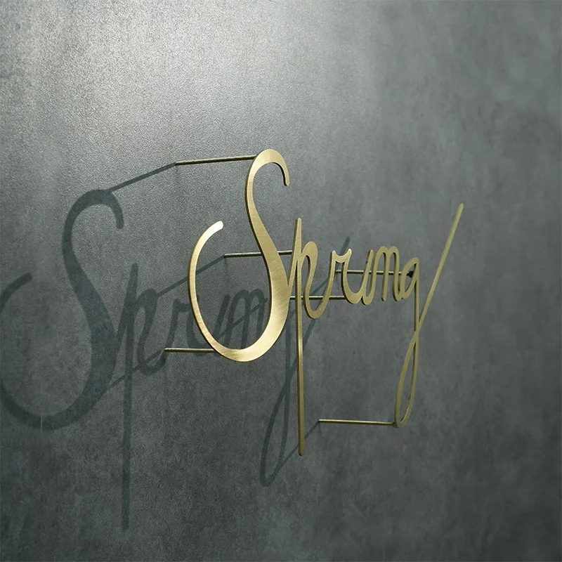 Kexian Custom sign Different Style and Finish Store Logo Signage   Metal Alphabet Letters Logo Business for wall