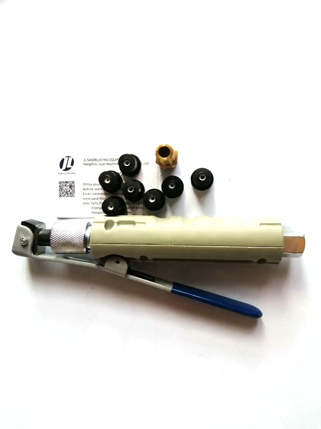 portable sandblaster gun, 5 gallon sand blasting gun with 6 nozzles