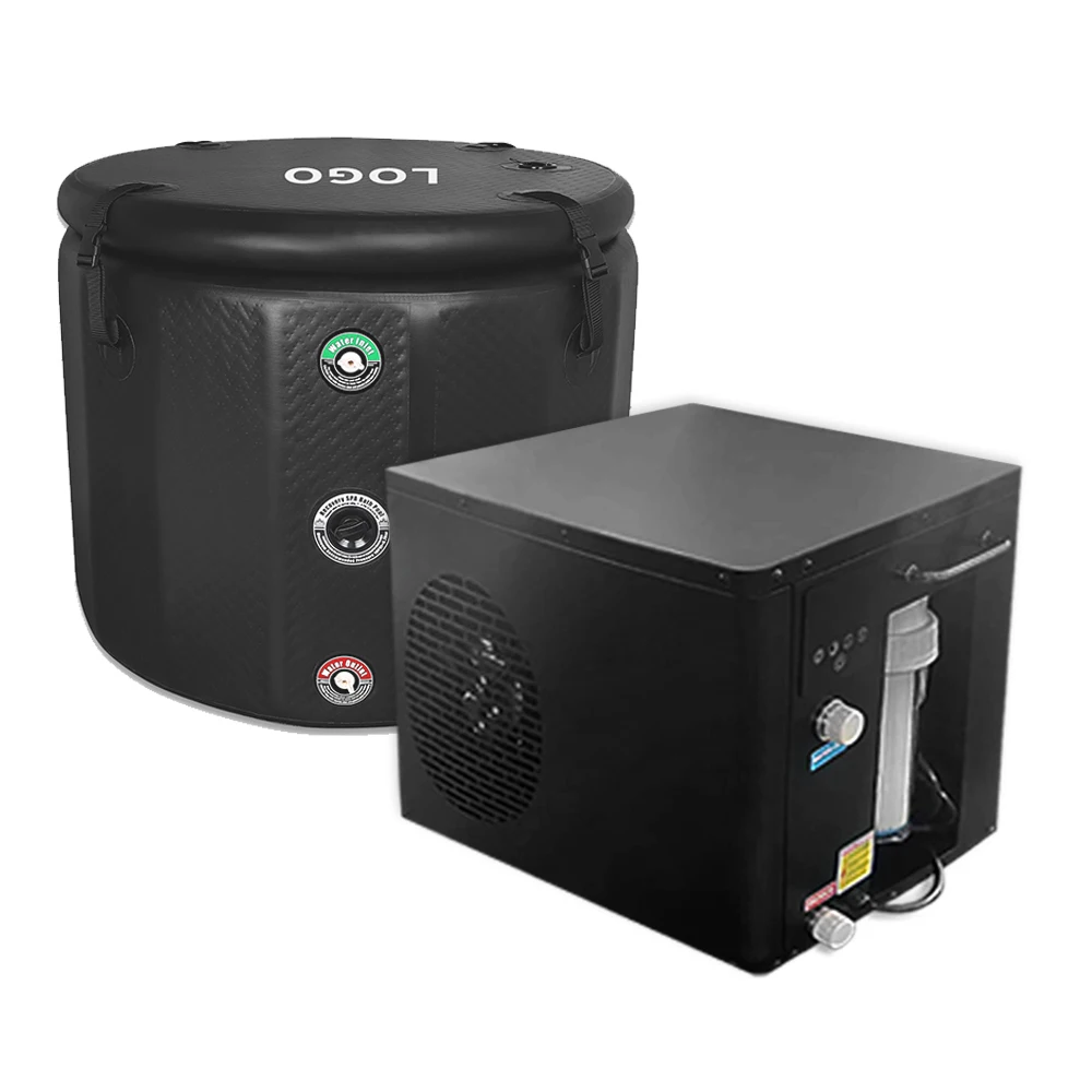 New PVC Water Chiller Wifi Control O3 1 hp Glycol Chiller Ice Bath Cold Plunge With Water Chiller