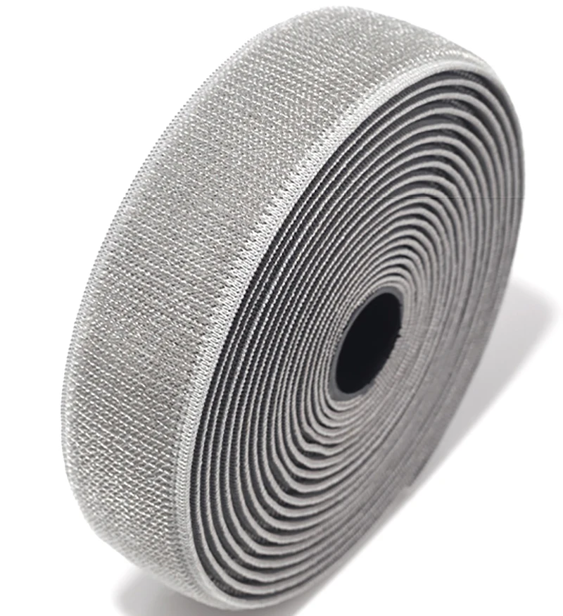 Heavy loop fabric stretchable hook loop Knit Elastic Band for Clothes Sewing Hemming Craft Fabric Tape