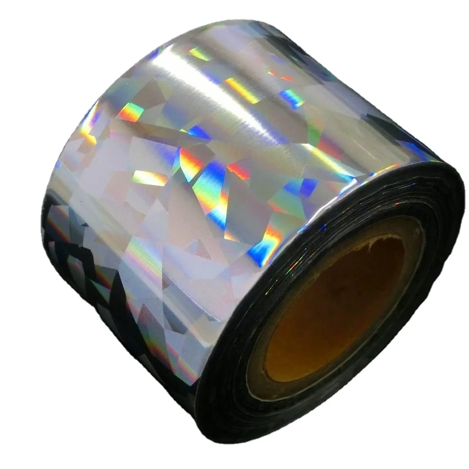Mosaic silver shining gleam foil holographic film hot stamping foil for lures and metal jigs