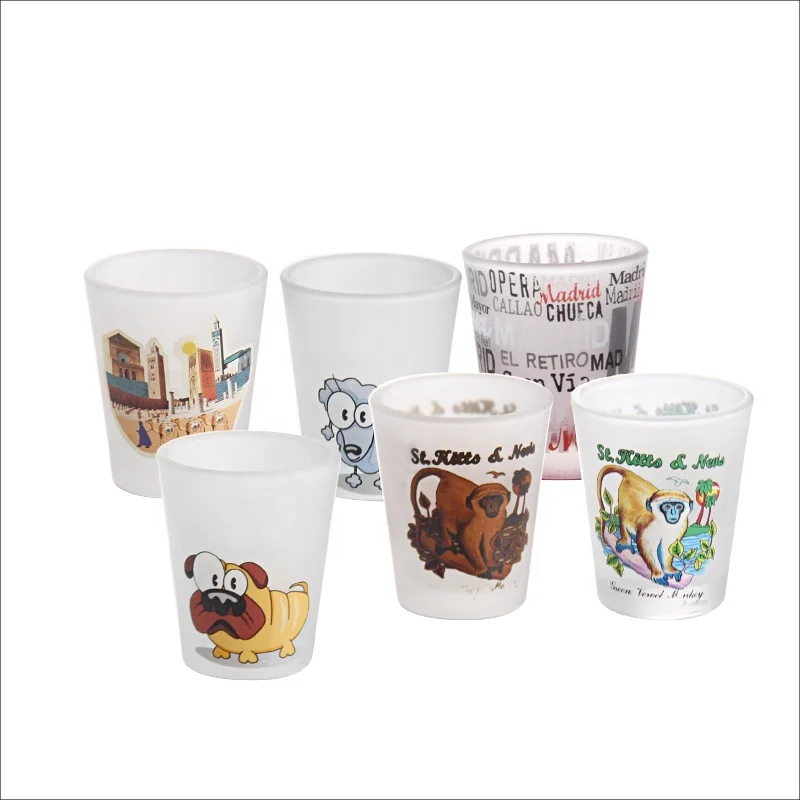 Wholesale 230ml Classic Cheap Decal Glass Cups for Sublimation glassware Promotion Mug Custom-made logo As Festival Gift