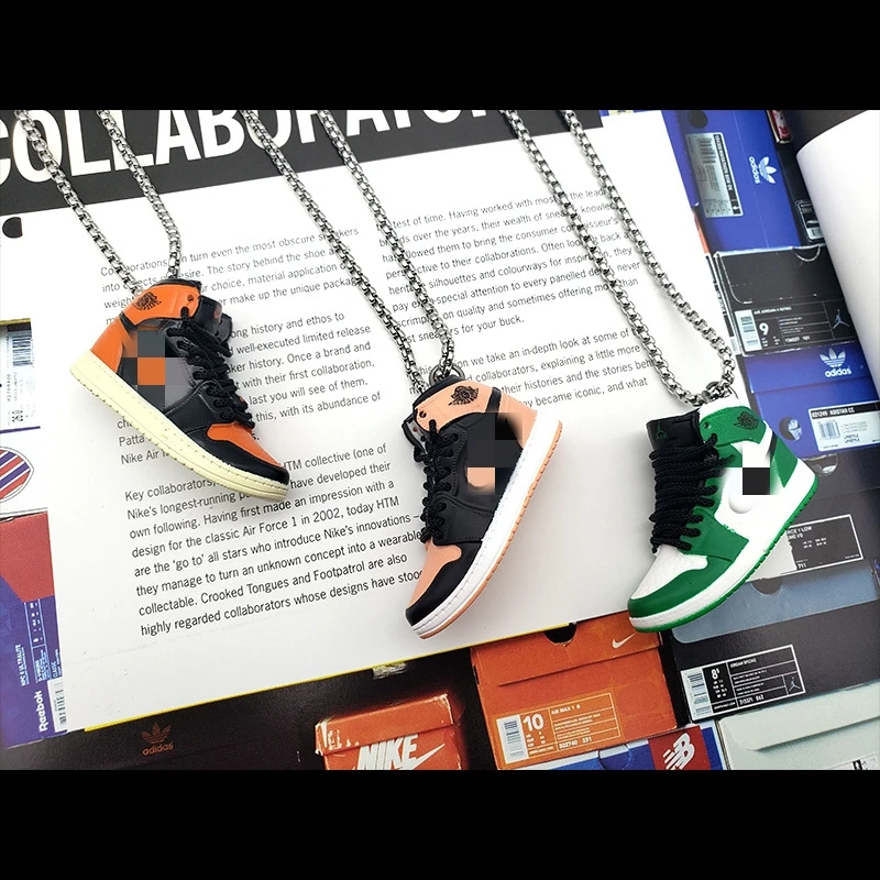 Wholesale basketball sports pvc 3d Mini Shoes Sneaker Keychain