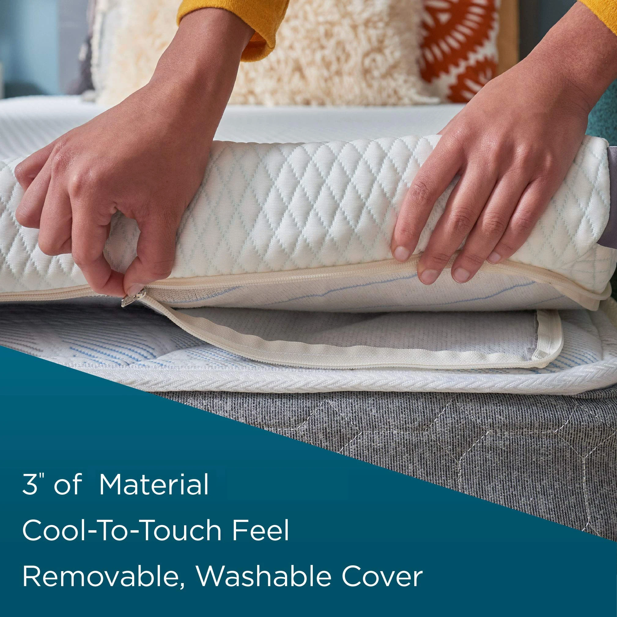 Factory Direct Sale custom high quality Memory Foam Mattress Topper king queen size Hotel camping sleeping inflatable in a box