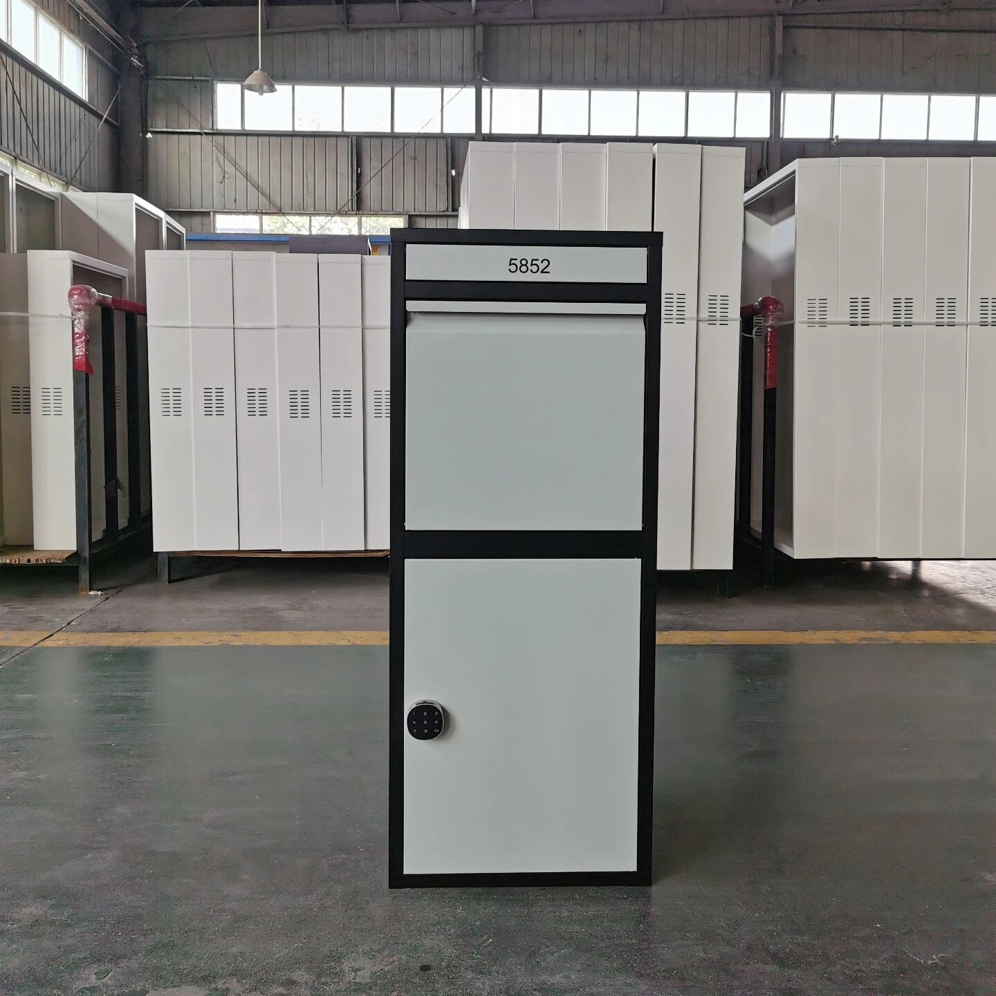 CAS-158 Large Outdoor Parcel Delivery Box Safe Metal Mailbox Smart Drop Box For Home