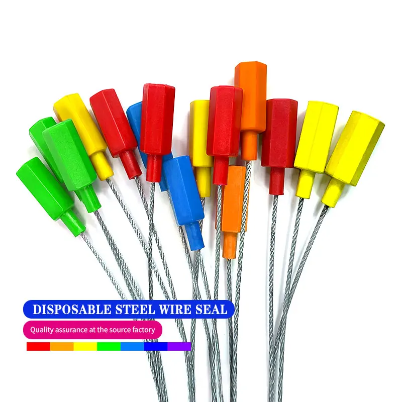 Adjustable have duty cable wire security seal tamper evident seals 1.8mm diameter cable wire seal for coal mine car