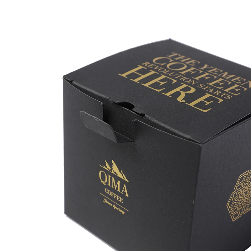 Manufacturer private custom luxury packaging black card box