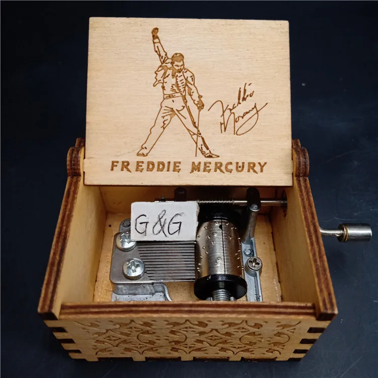 Оптовая продажа деревянная музыкальная шкатулка с изображением
