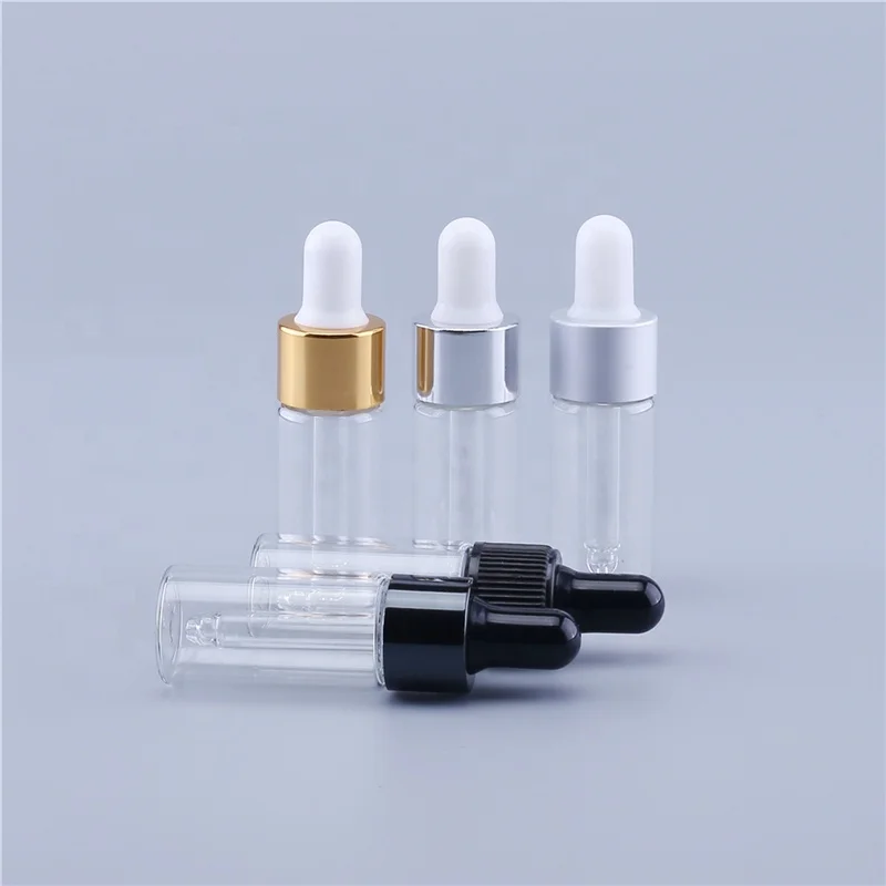 Transparent Glass Aromatherapy Liquid Pipette Dropper Bottle Essential Oil Refillable Bottles 10ml
