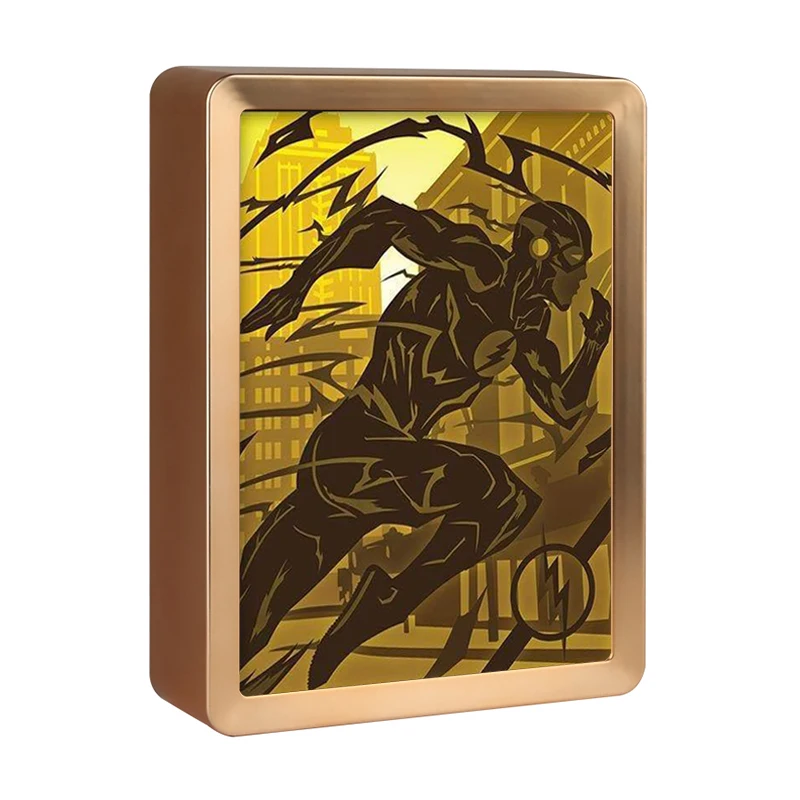 The Flash Movie Character Painting Colorful Led Night Light Papercut Light Box For Drop Shipping