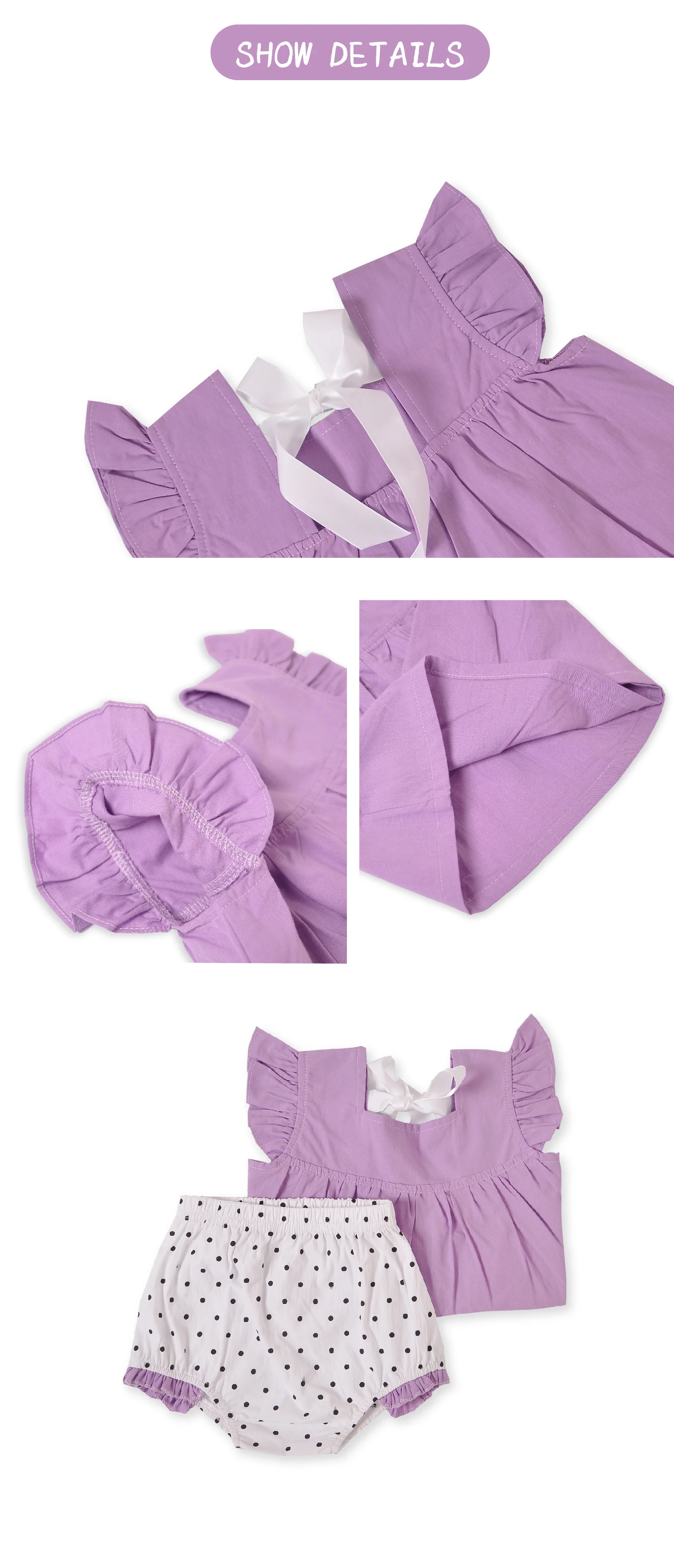 Baby girl 2 piece sets kid clothes  ruffle sleeve sweet girl new style