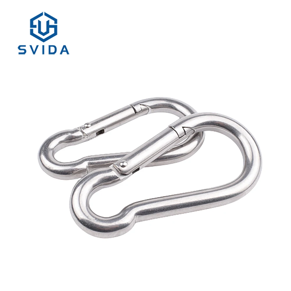 304/316 Stainless Steel Spring Snap Hook for Camping Hiking Snap Hook