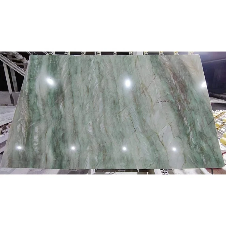 Brazil granite stone verde gaya green quartzite slabs for kitchen island and countertops