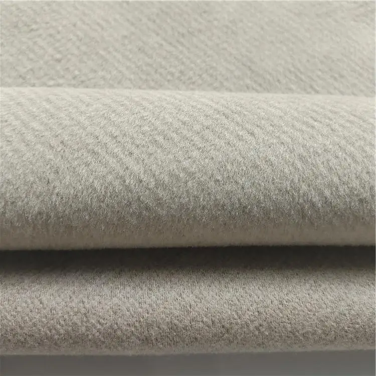 Twill knit jacquard brushed polyester tweed fabric for suit coat jacket
