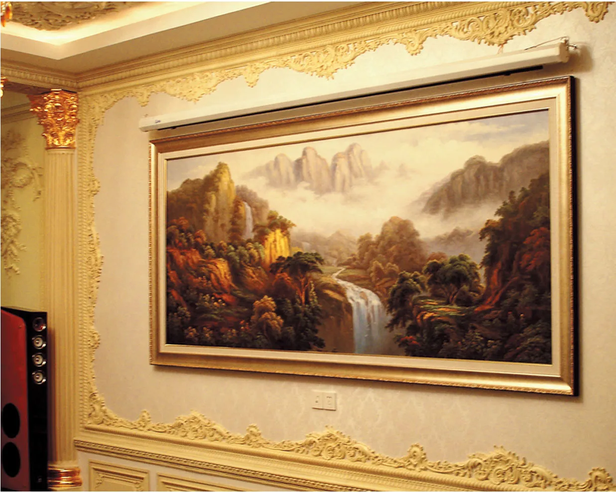Banruo Artistic Style Plastic Mirror Frame Wall Coating Decoration Plastic Picture Cornice Moulding