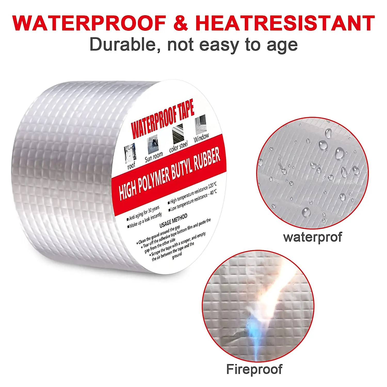 Roof Leak Butyl Waterproofing Tape
