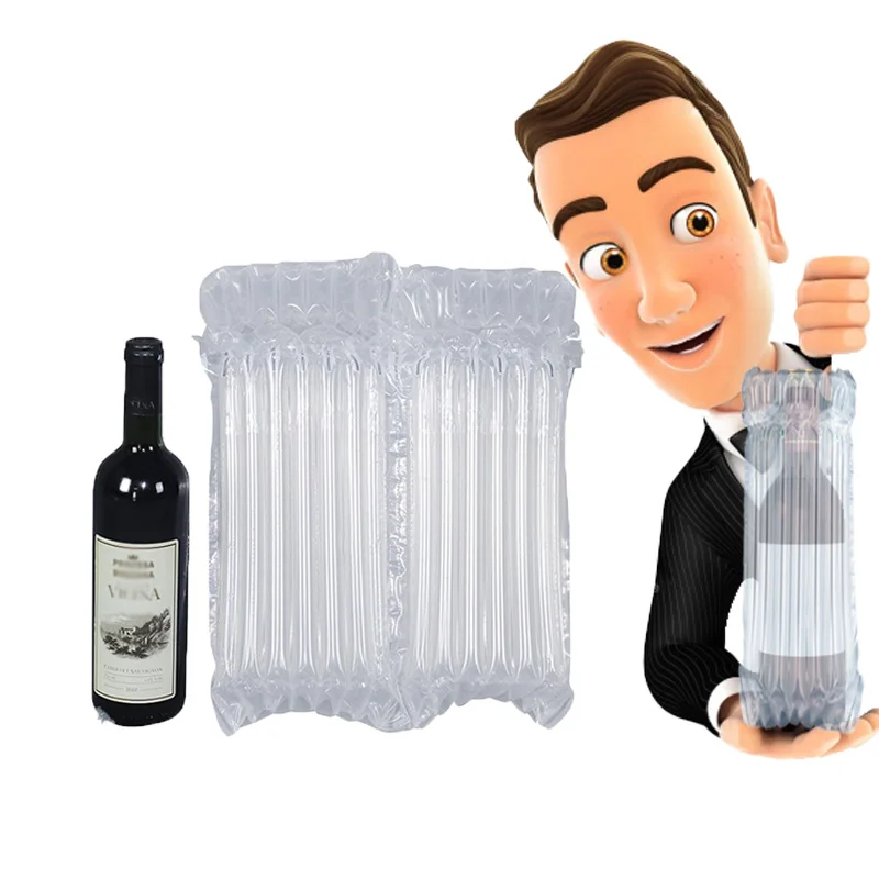 Factory Wholesale Large Volume InStock Bubble Bag Inflatable Packaging Column Bottles Protection