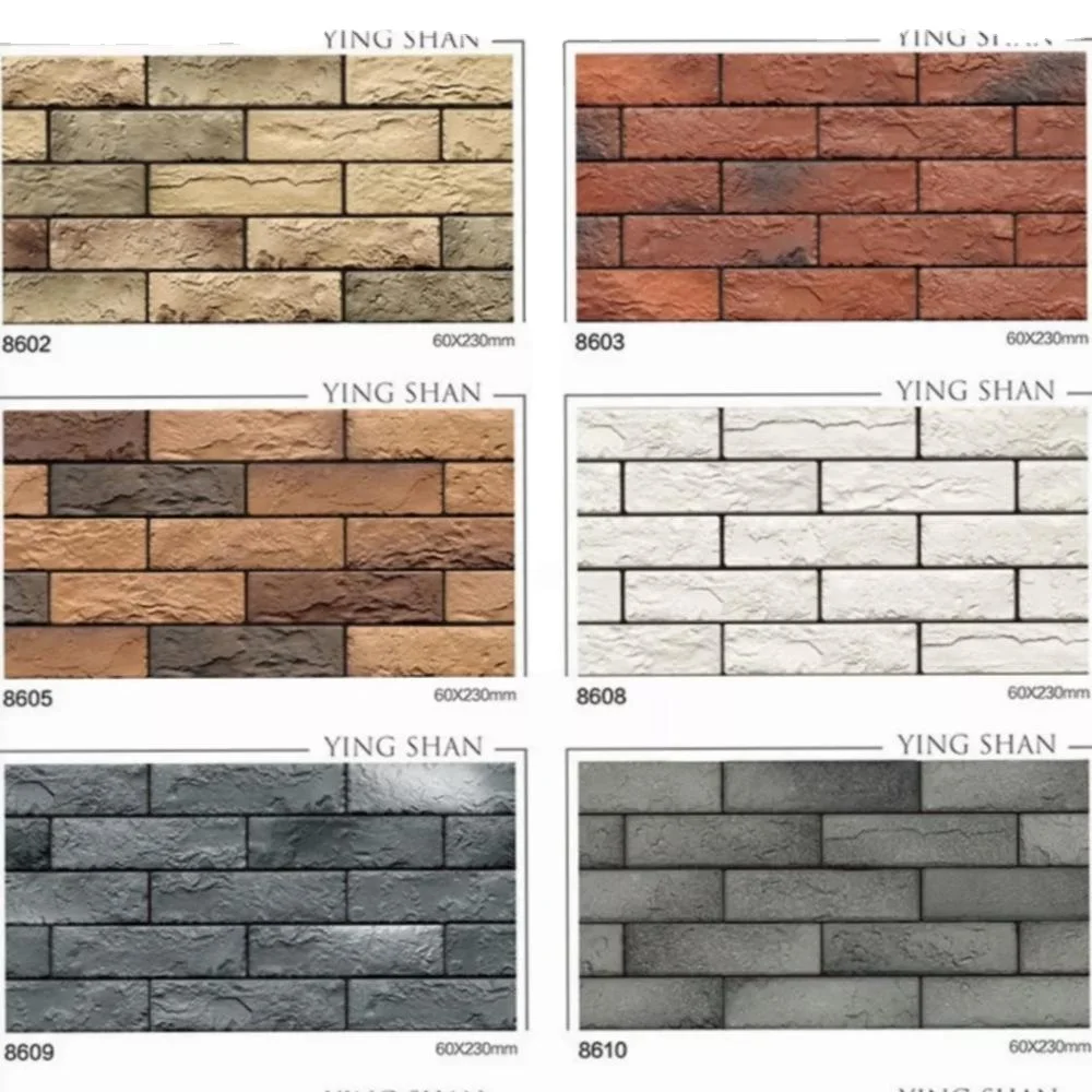 Chinese Manufacturer Cultural Brick Wall Tiles Ceramic Exterior clinker tile