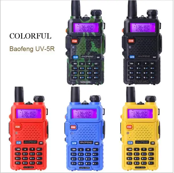 BAOFENG UV-5R Two Way Radio VHF/UHF Walkie Talkie With Ptt Ani Id Code