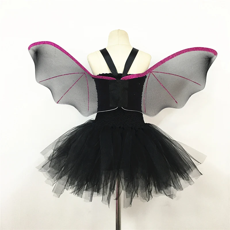 wholesale Children autumn and winter dress bat wing net gauze performance
