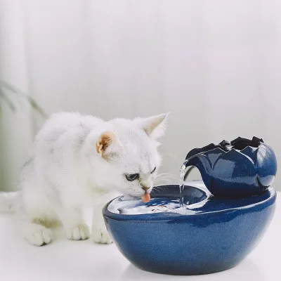 
Best Selling High Quality Automatic Electric Cat Drinking Bowl Pet Water Fountain with Clear Water Level 