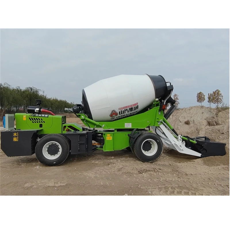Model JBC4.0RW Bidirectional Self Loading Concrete Mixer Truck is a kind of unique vehicle which combines concrete mixer