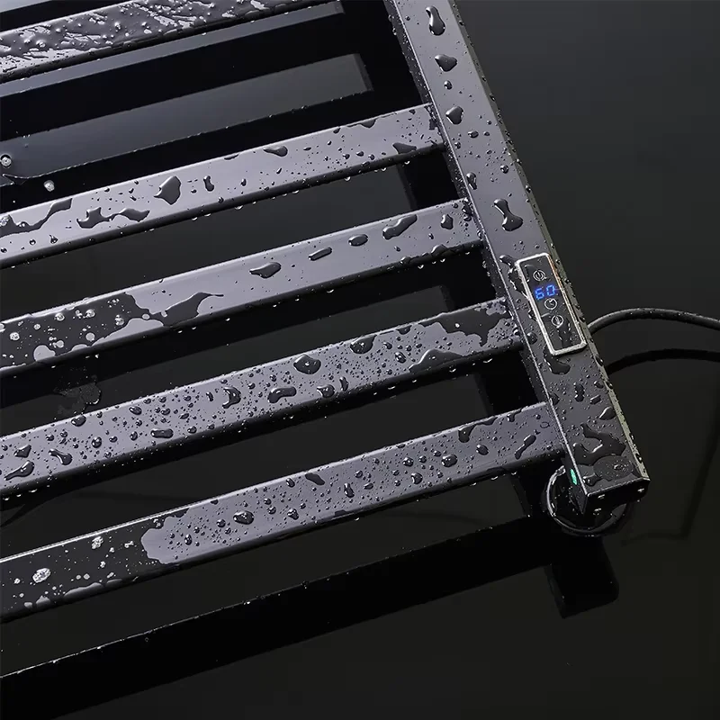 Aluminium Alloy LCD Heating Towel Rack Intelligent Thermostatic Dry-Heated Heating Towel Rack