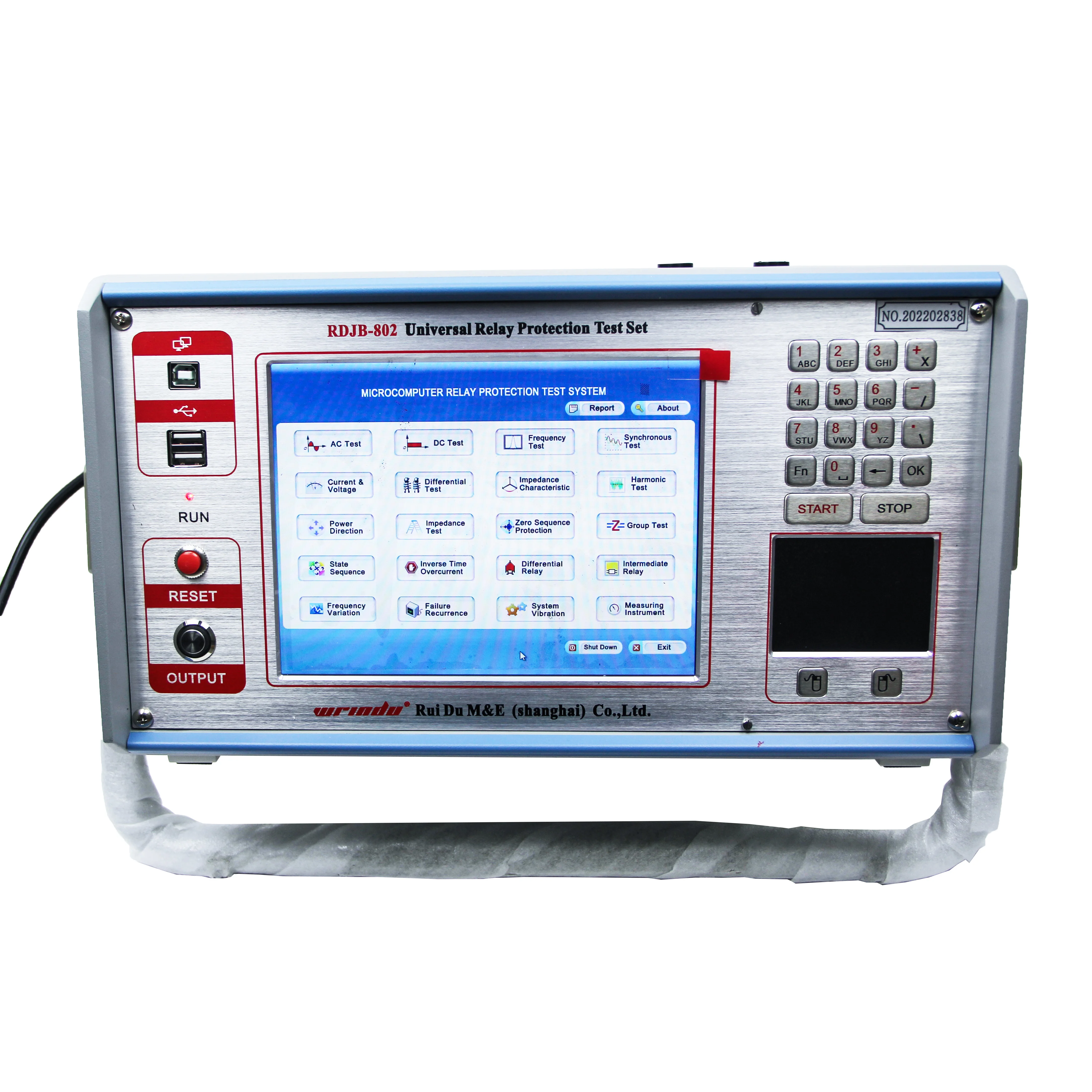 3- phase portable power micro computer protection relay tester