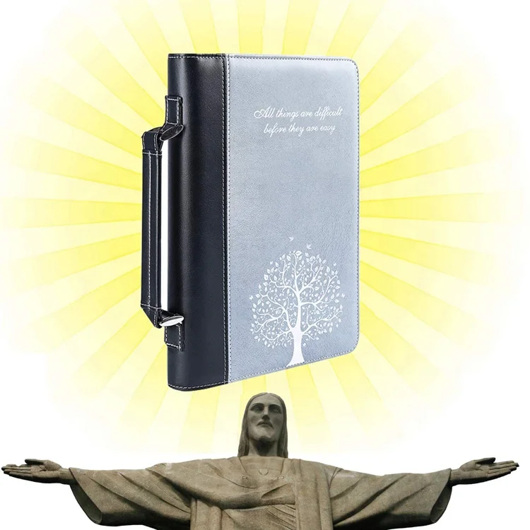 
holy bible cover leather bible christian cover with zipper in bulk wholesale cheap price in stock with fast shipping  (60108360473)