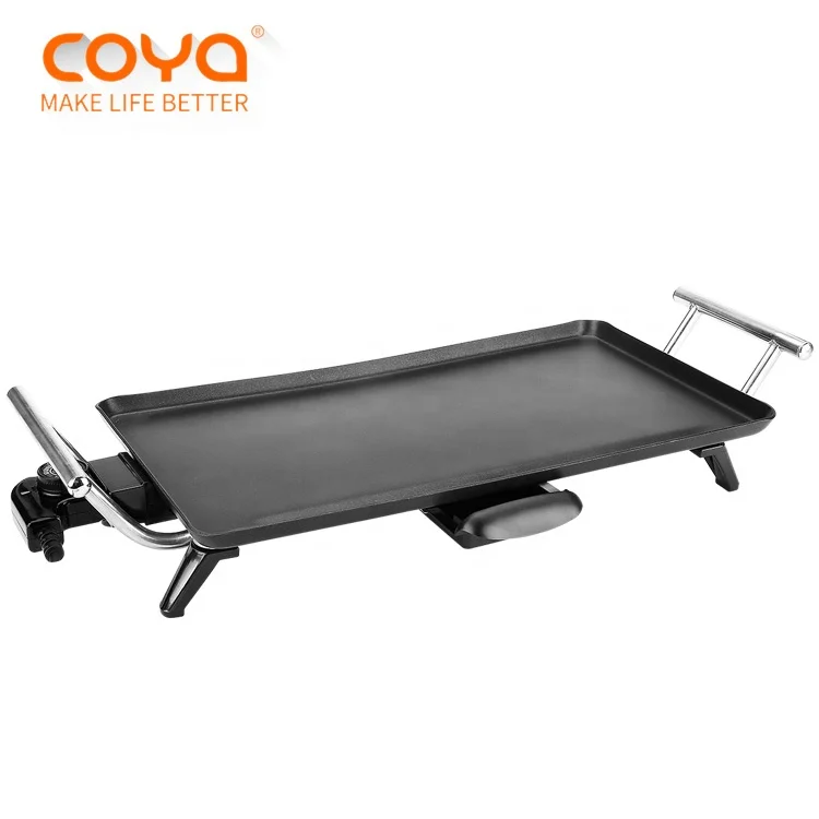 Hot Sale Portable Smokeless Electric Bbq Grill Baking Pan Electric Griddle Teppanyaki Grill