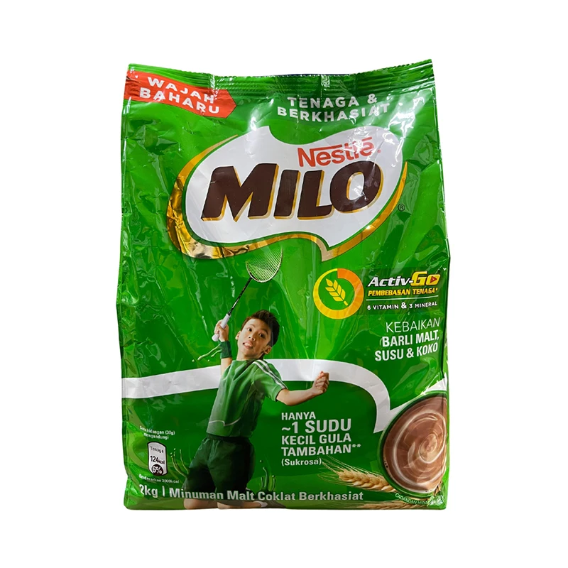 Class 1 Premium Nutrition MILO Cocoa Powder Refill Pack 2KG Delicious Drinks with Choco-malty Taste