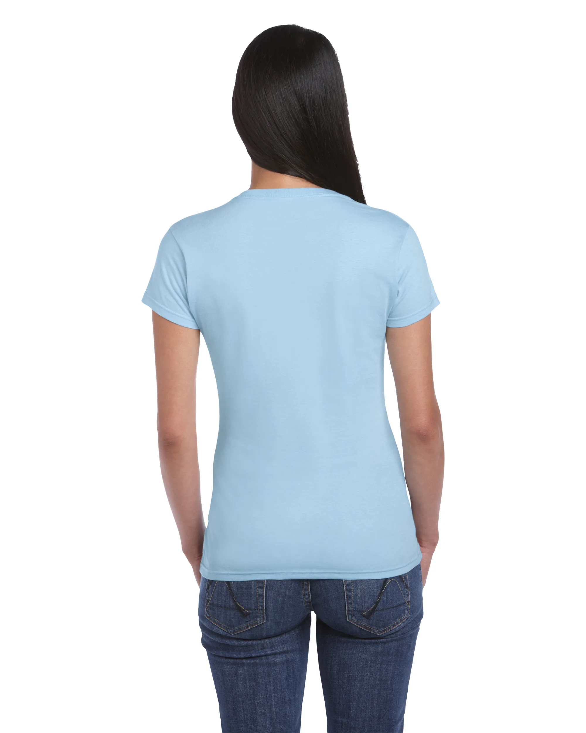 Your logo custom printing Free  labels print and hang tags  free printing 100% American Cotton T-shirt women