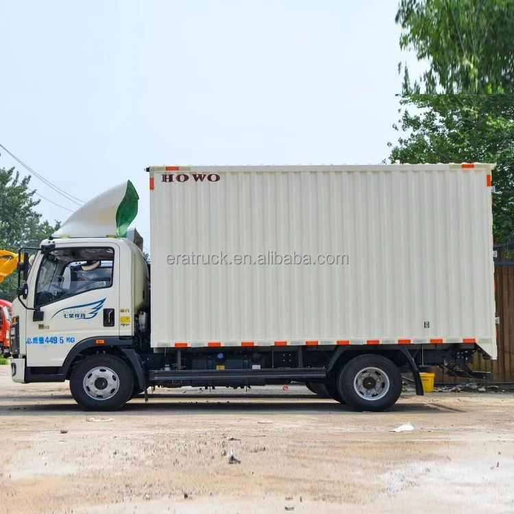 2023 New Model HOWO Captain Series Weichai Engine 5 Ton 4X2 Light Cargo Truck Van for Cold Chain Transport