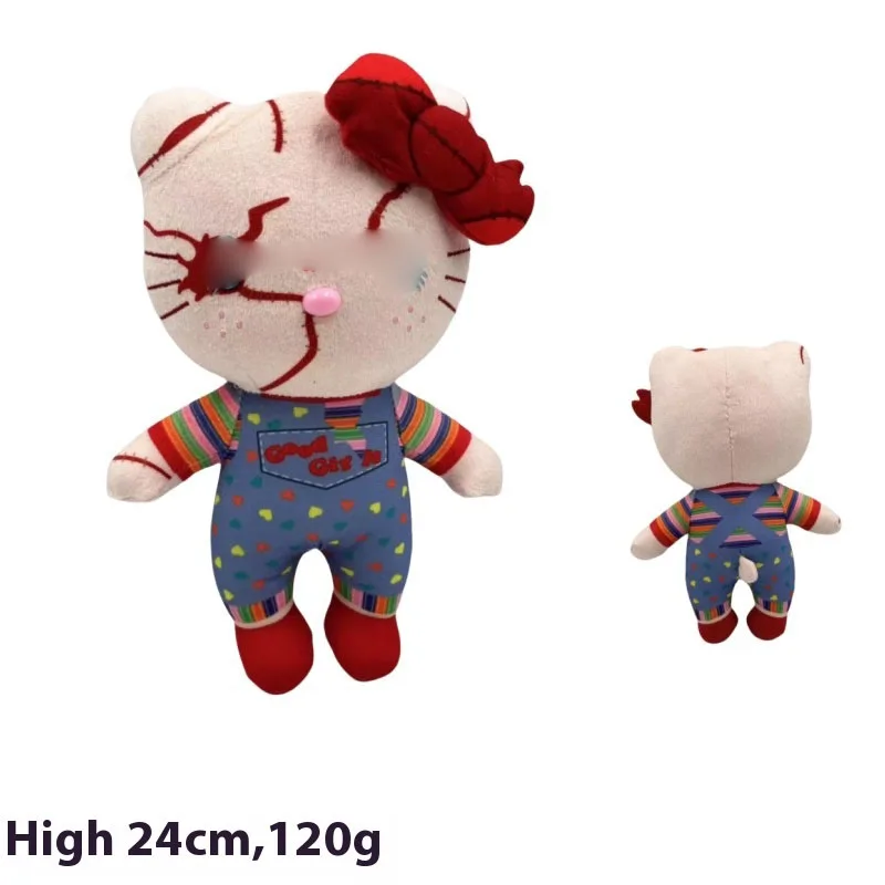 Creative Design Halloween Plush Toy Clown Ghost Doll Chucky Embroidery Plush Doll Wholesale Gift Doll