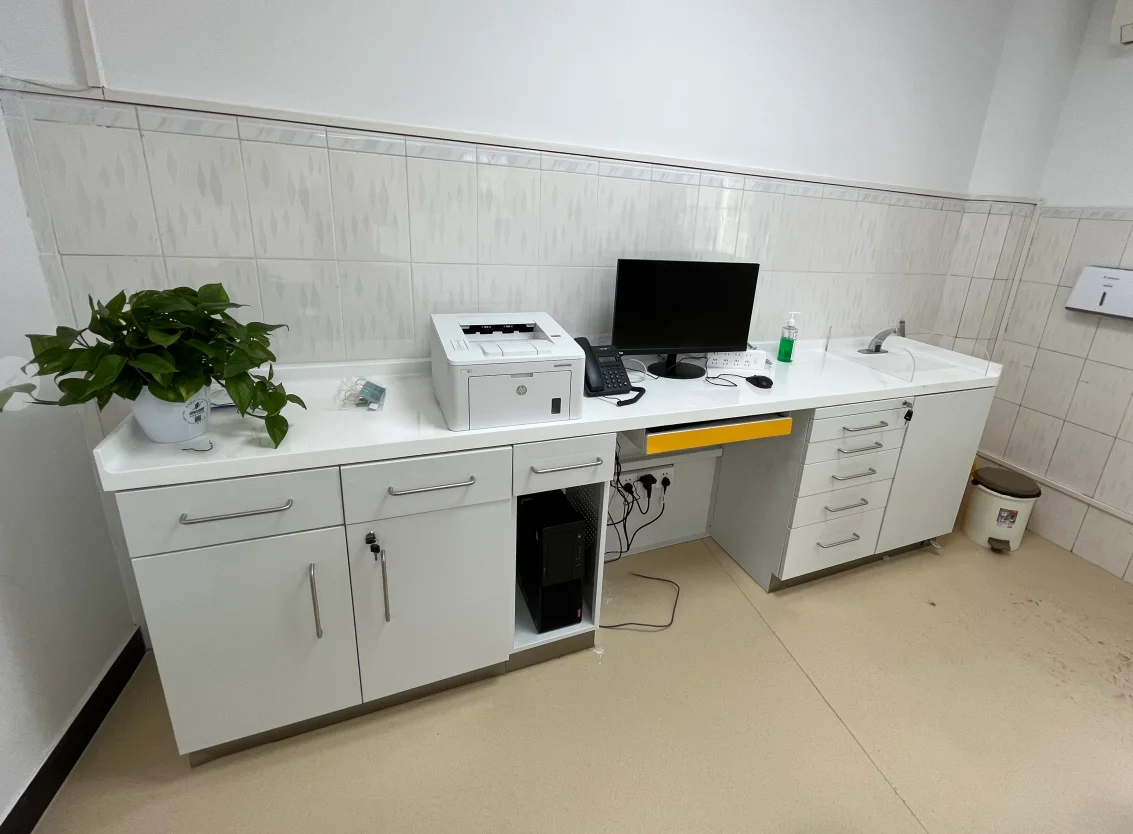 Hospital furniture customize dental desk medical furniture laboratory furniture front desk table nurse desk