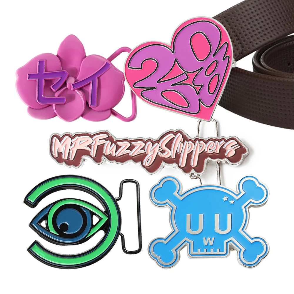 OEM/ODM Wholesale Ladies Belt Buckle Manufacturers Metal Zinc Alloy Cute Logo 2D 3D Fashion Belt Buckles For Women