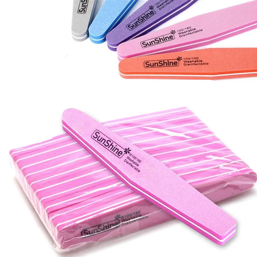 
Sunshine Diamond nail buffer nail Sponge File 100/180 Grit Nail File Disposable Washabale 