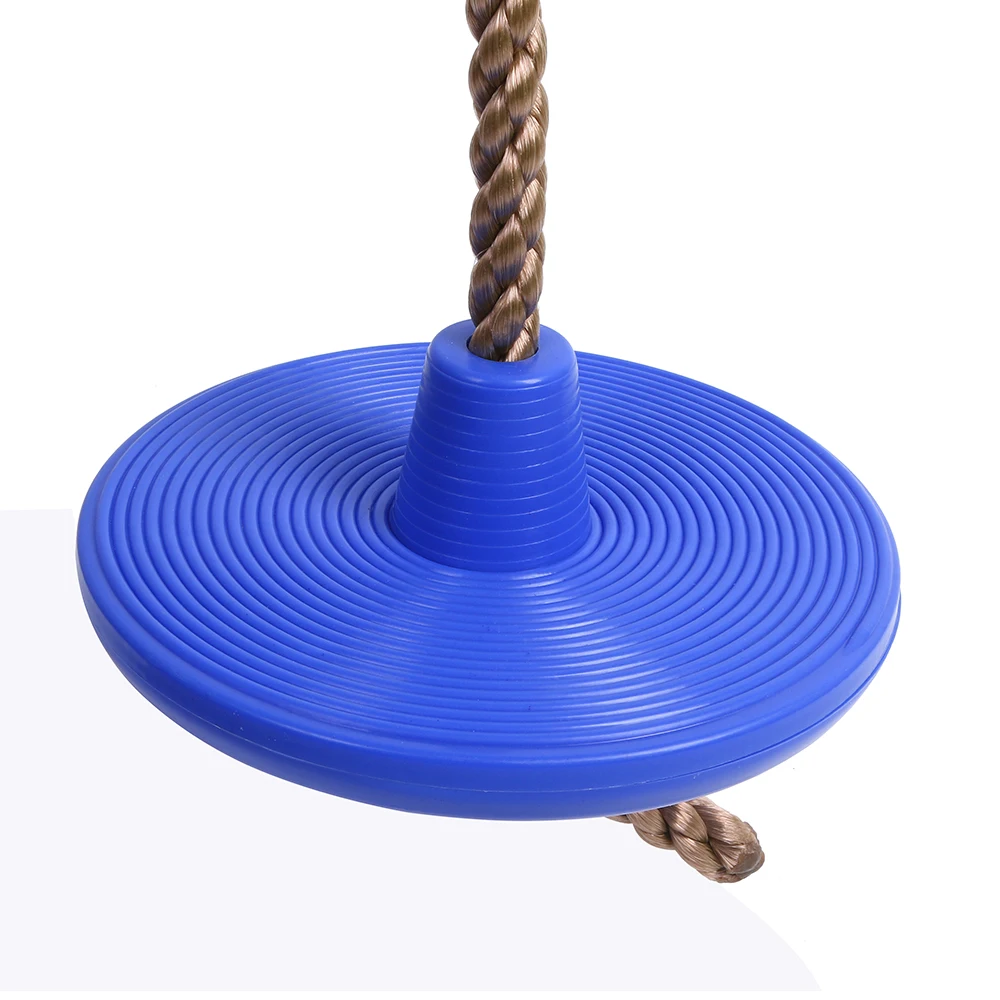 
Outdoor Kids Climbing Rope Children Patio Plastic Disc Swing Seat With Platforms 