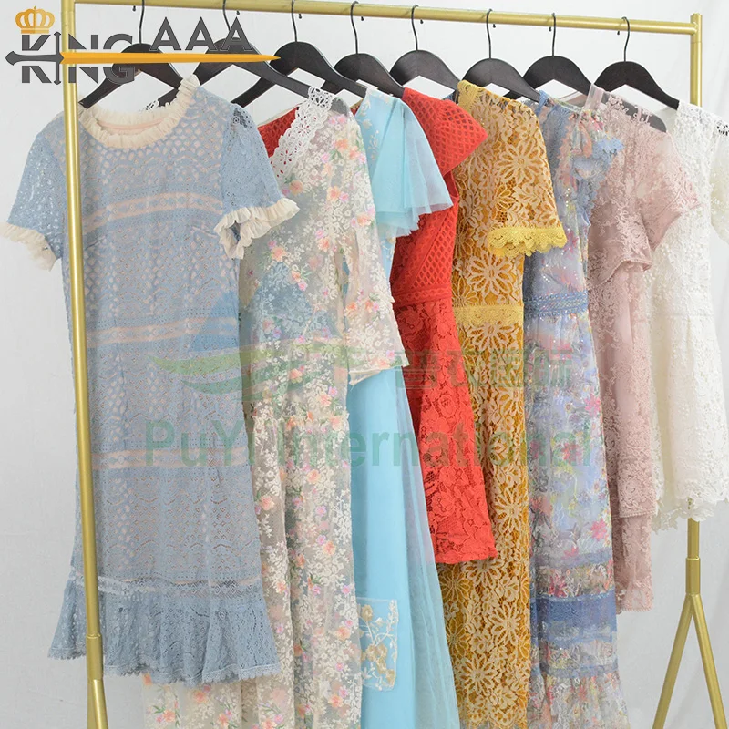 summer mesh dress see through sexy transparent bale clothes used clothing 45kg thrift second hand clothes for ladies