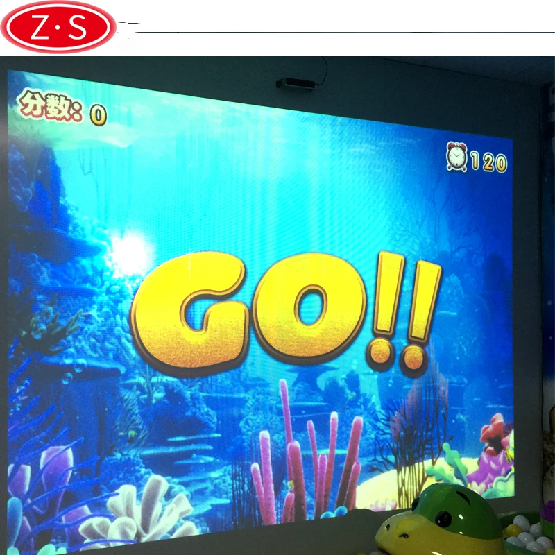 
China kids playground interactive 3D wall system interaztive smash ball game for sale 