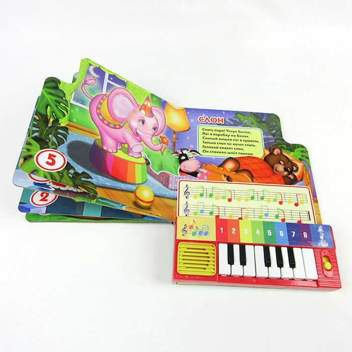 Custom Children Talking Cheap Cartoon Books Educational Toy music Book Sound Board Books