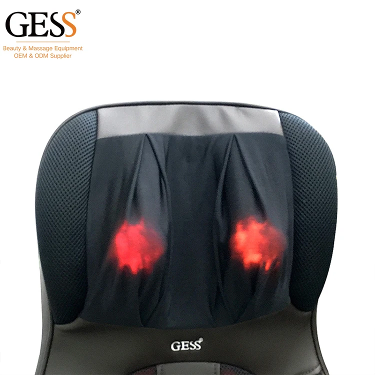 Electric Portable Heating Vibrating Back Massager Chair In Cushion Car Home Office Lumbar Neck Mattress Pain Relief