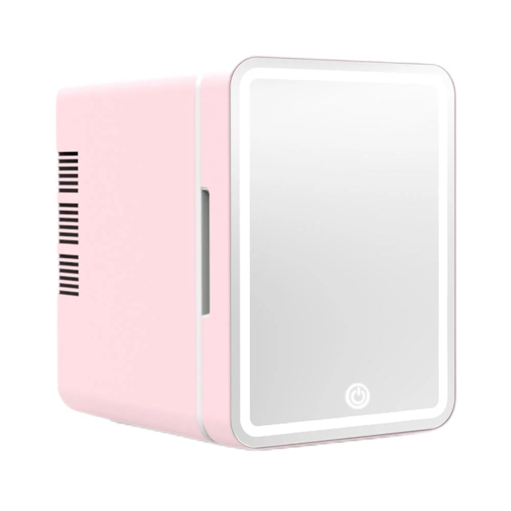 2024 Hot DC12V AC100~240V car home dual-use 6L small refrigerator, hot and cold cosmetics refrigerator