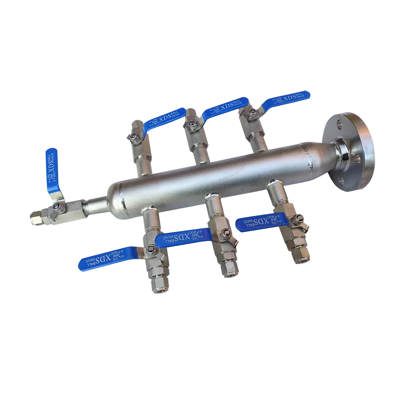 High temperature resistance Manifold Air Fitting Distributor Stainless Steel 316 Compressed Air Ball Distribution