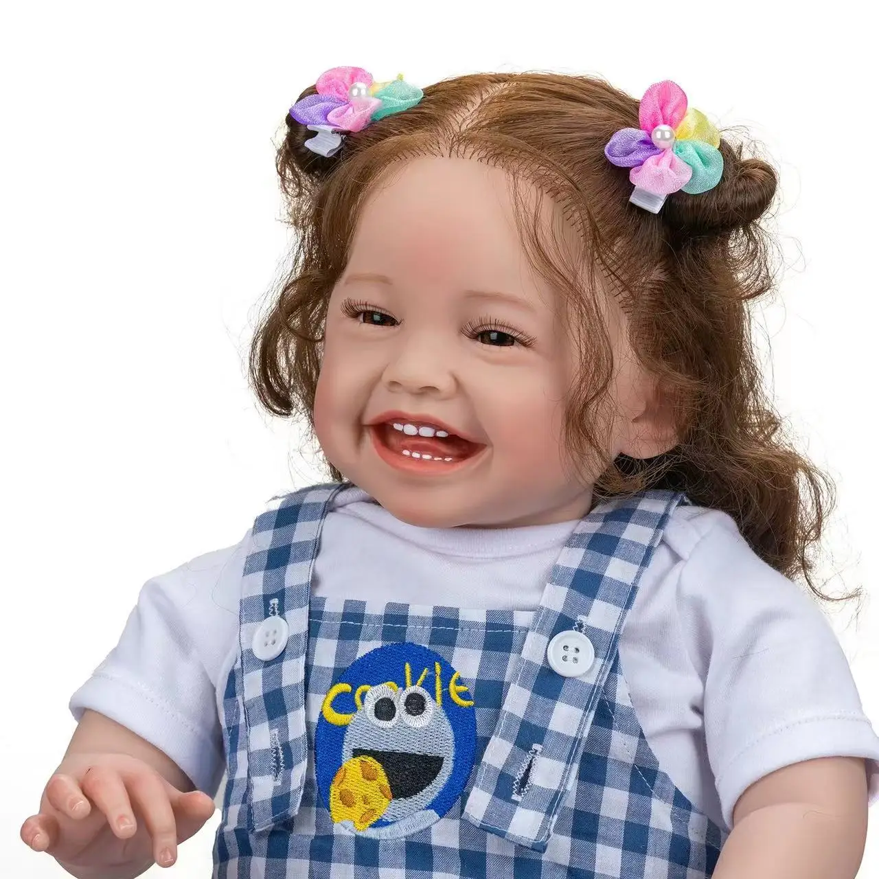 60cm Full Body silicone Newborn Baby Reborn baby Doll Mila Painting with Visible Veins Soft Touch Dolls kids  Toys girl gifts