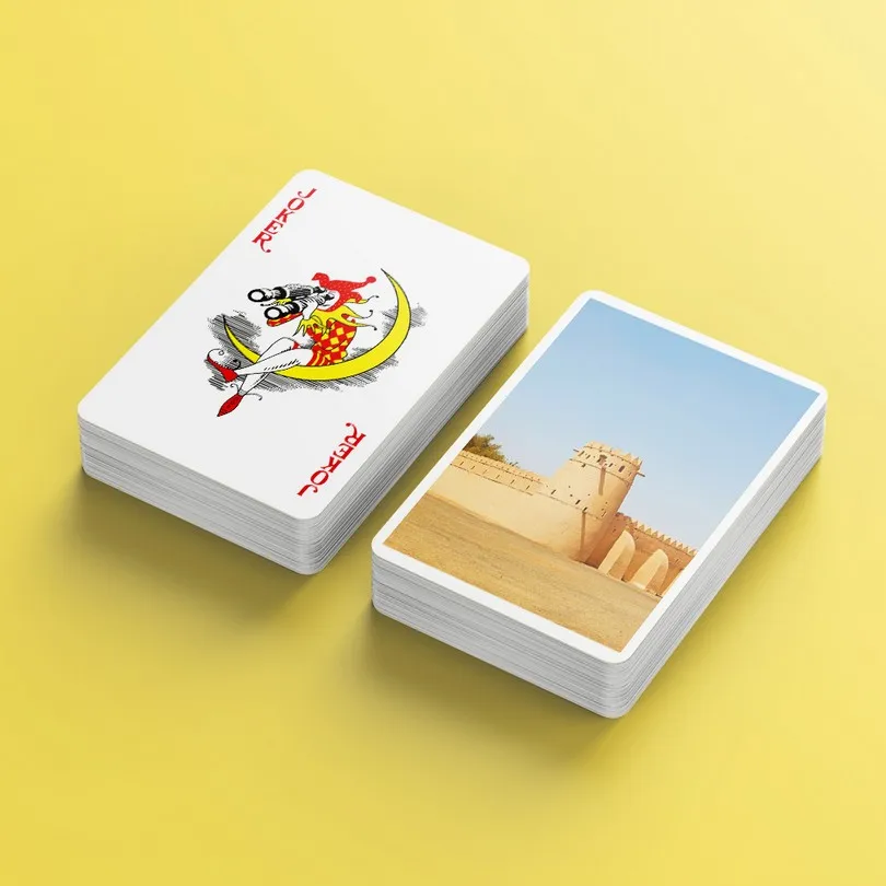 Print your brand Saudi Arabia adult PVC plastic belot card game