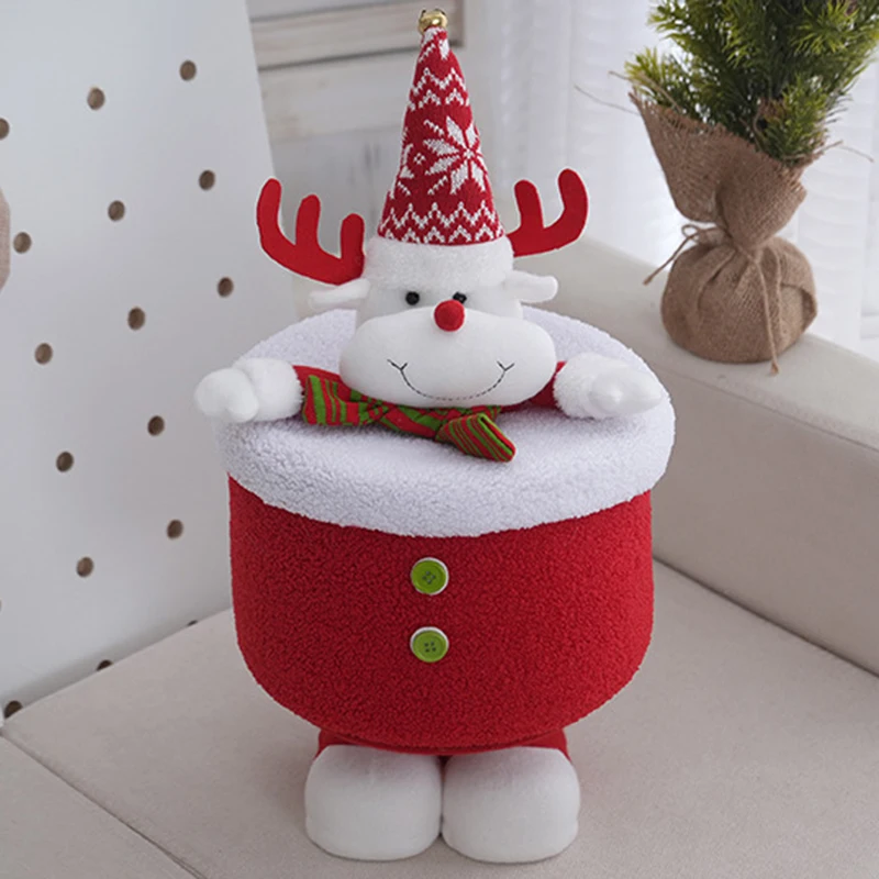 Santa Claus Organizer Christmas Gift Organizer Eco-friendly simple amphora hand-woven rattan storage basket storage box