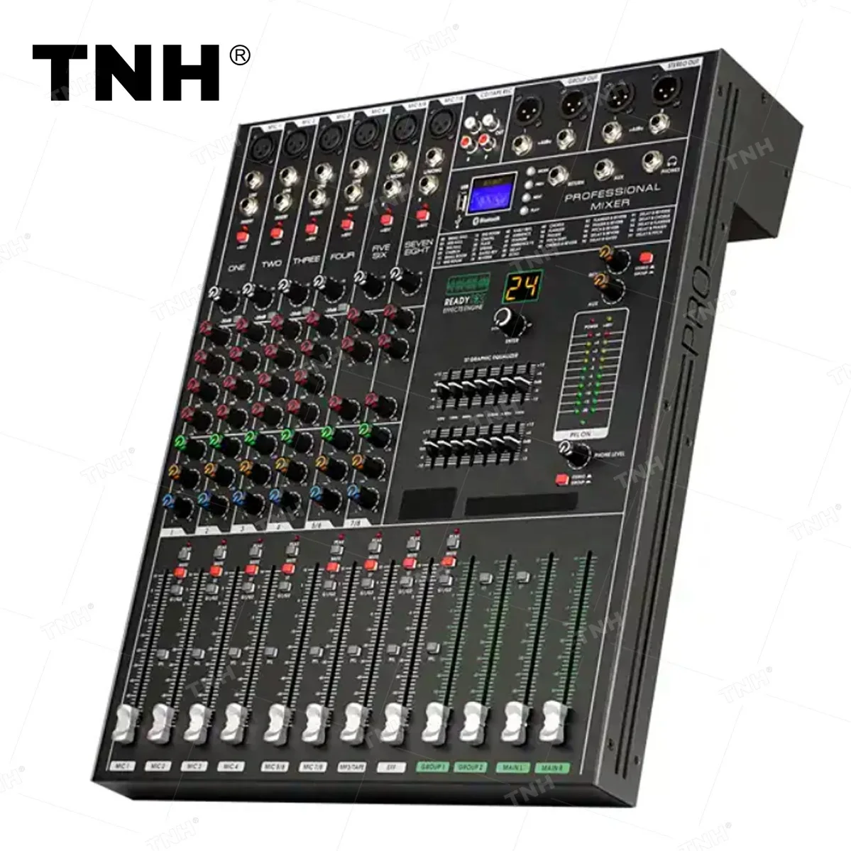 MR-9300 MR 9300 MP3-профессиональный аудио микшер DJ плеер независимый Phantom Power 8 каналов USB Blue tooth